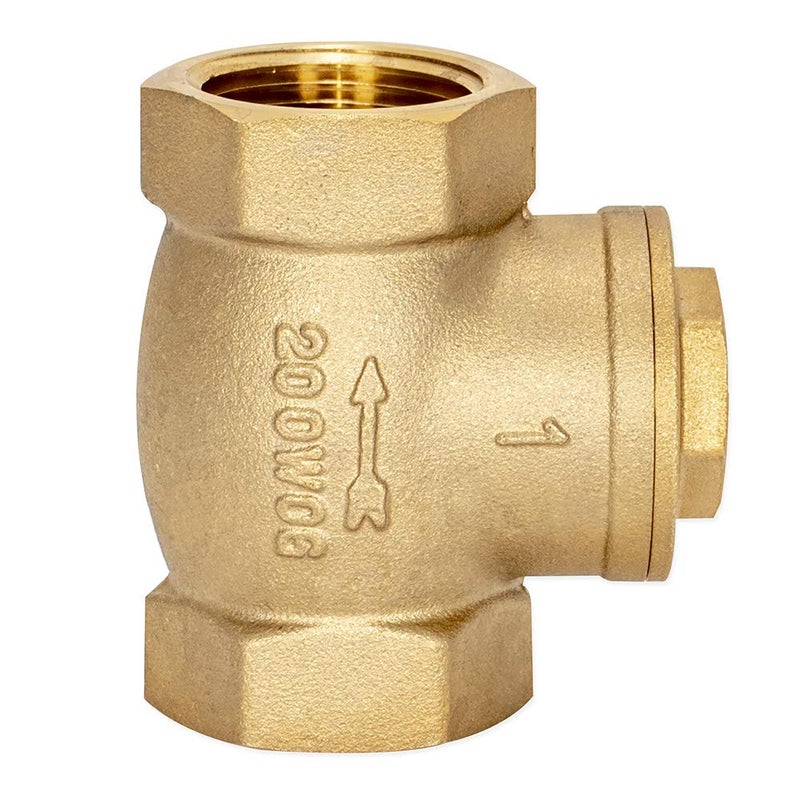 Eastman Brass Swing Check Valve, 1 Inch IPS, Brass Plumbing Fitting, 20425LF - Image 3